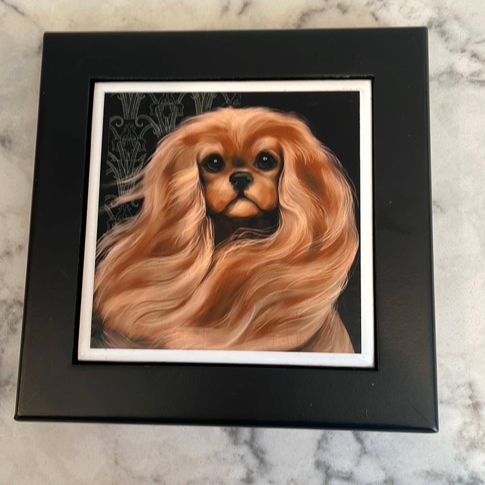 Ruby cavalier trivet or wall plaque